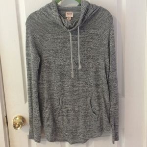 Mossimo Heather Grey Cowl Neck 